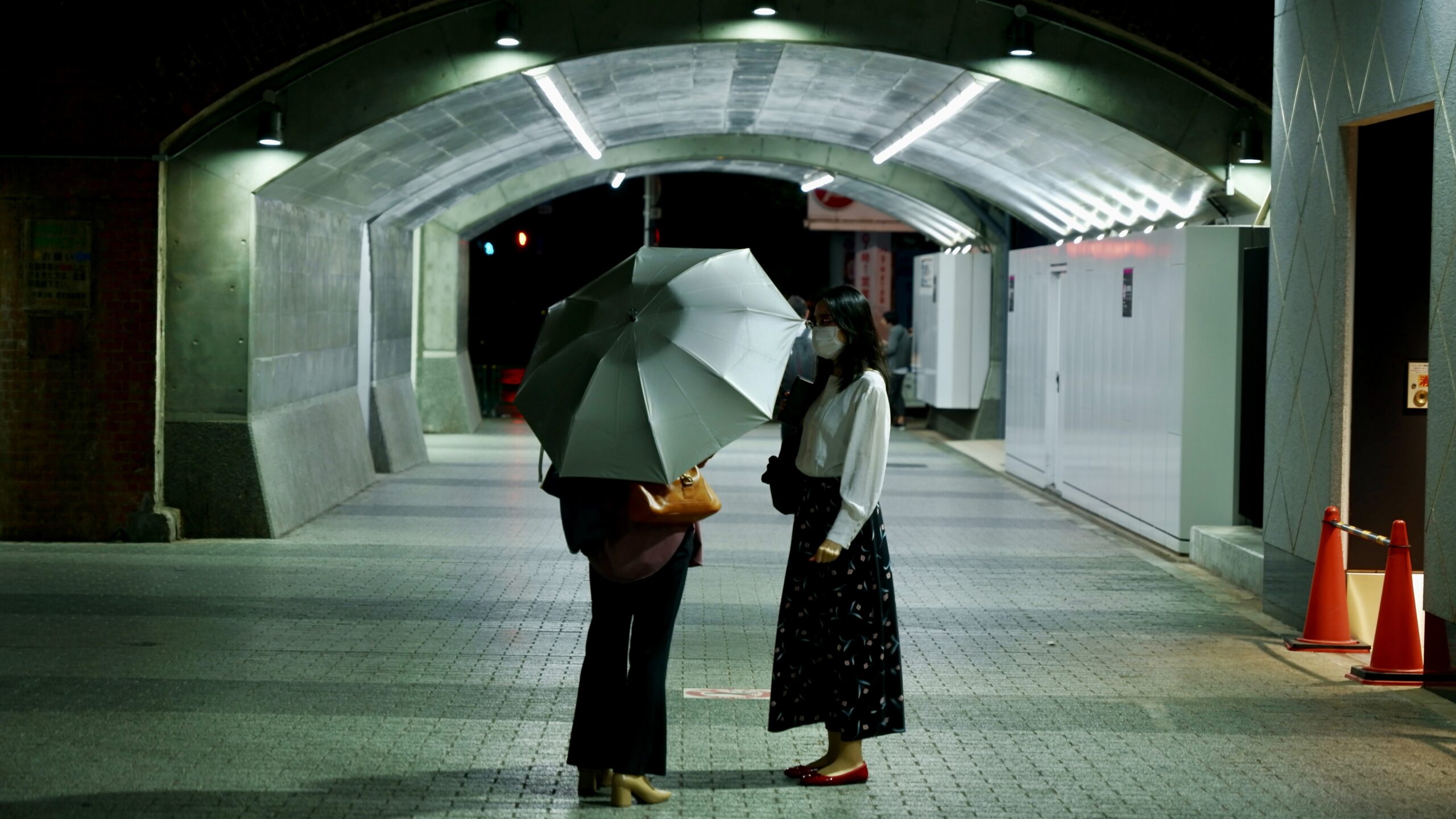 At Yurakucho Station during the pandemic